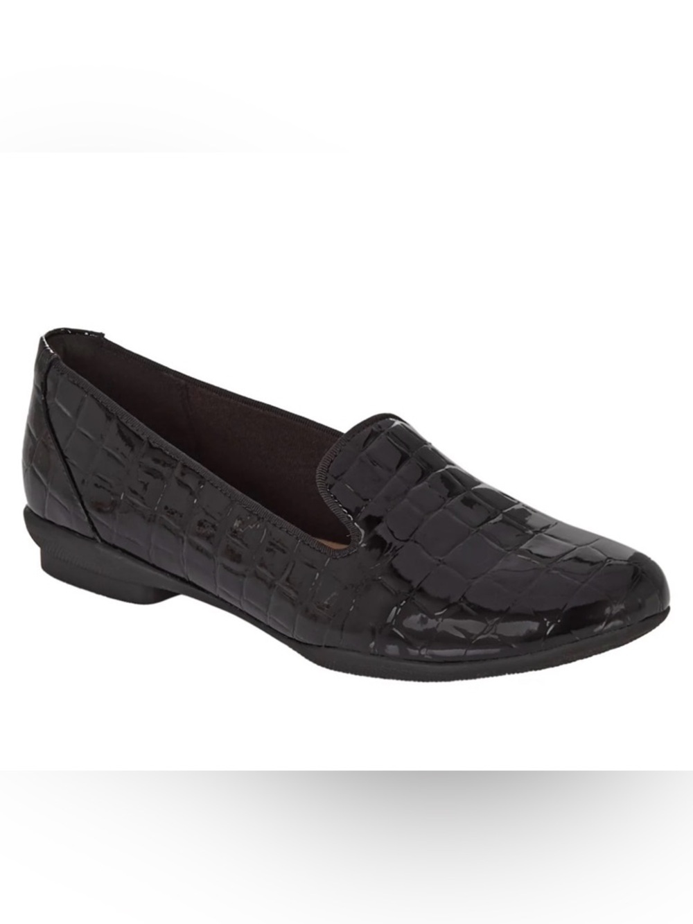 Clarks Collection Sara Poppy Slip On Loafer Black Size 9M